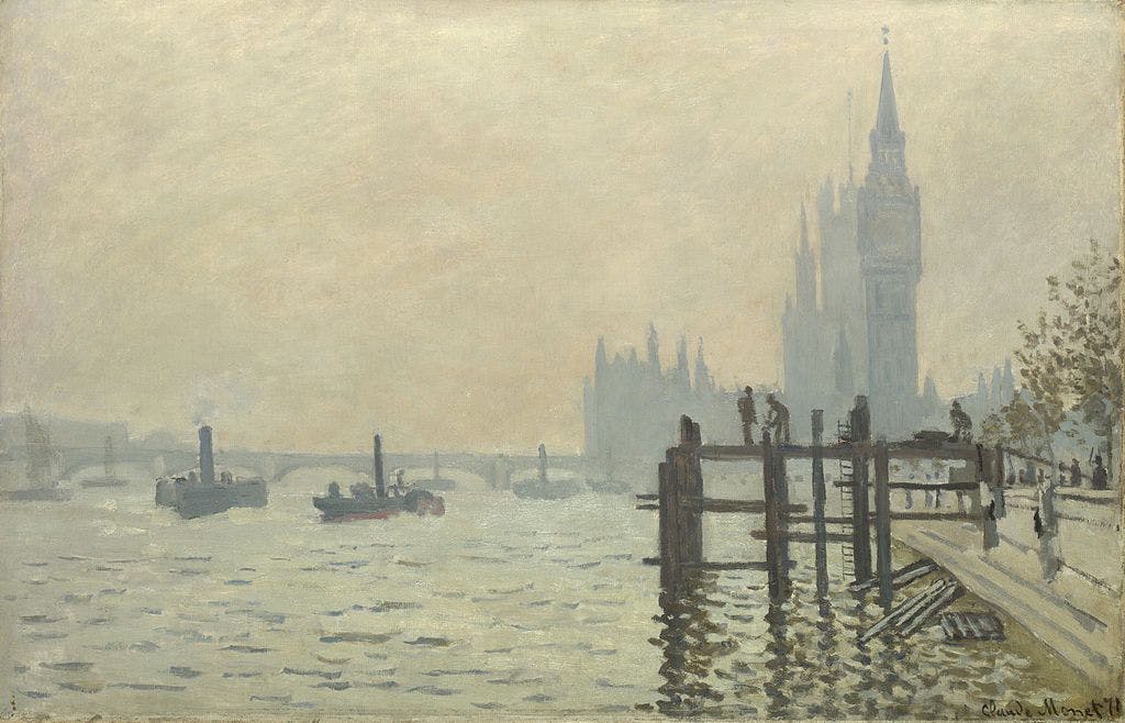 Observing river Thames through the eyes of Monet