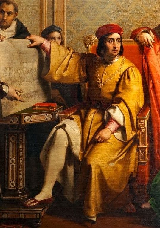 Detail of Ludovico Sforza, in a painting of Francesco Podesti