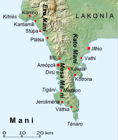 Mani peninsula (by Al-Qamar Wikimedia Commons)